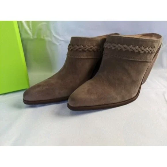 NEW Sam Edelman Alison Western Mule Desert Olive Heel Women size 9 Leather Boot - Picture 2 of 16